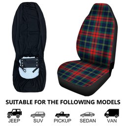 ScotsTee Shop Scottish Harvey Modern Clan Crest Tartan Car Seat Covers