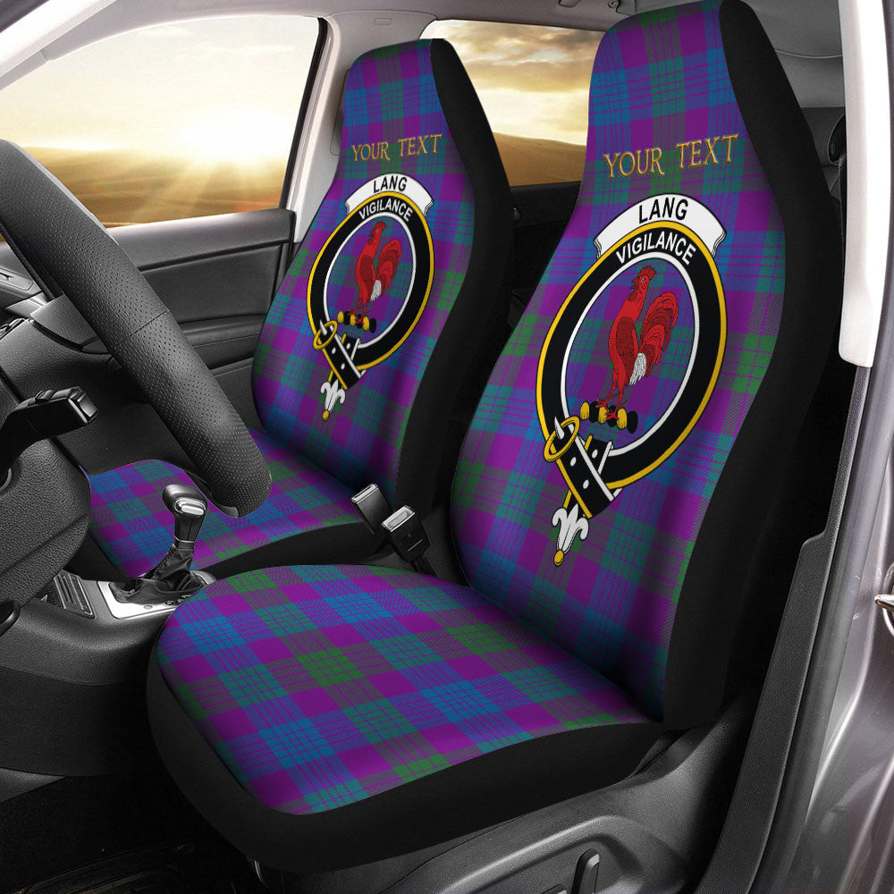 ScotsTee Shop Scottish Lang (Laing) Modern Clan Crest Tartan Car Seat Covers