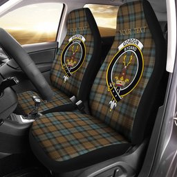 ScotsTee Shop Scottish Gordon Weathered Clan Crest Tartan Car Seat Covers