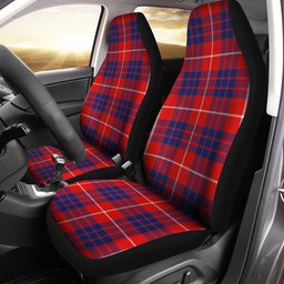 ScotsTee Shop Scottish Hamilton Modern Clan Crest Tartan Car Seat Covers