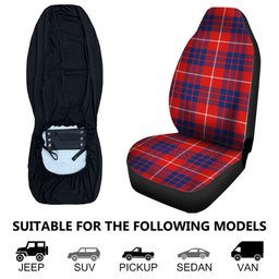 ScotsTee Shop Scottish Hamilton Modern Clan Crest Tartan Car Seat Covers