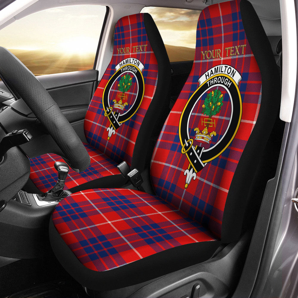 ScotsTee Shop Scottish Hamilton Modern Clan Crest Tartan Car Seat Covers