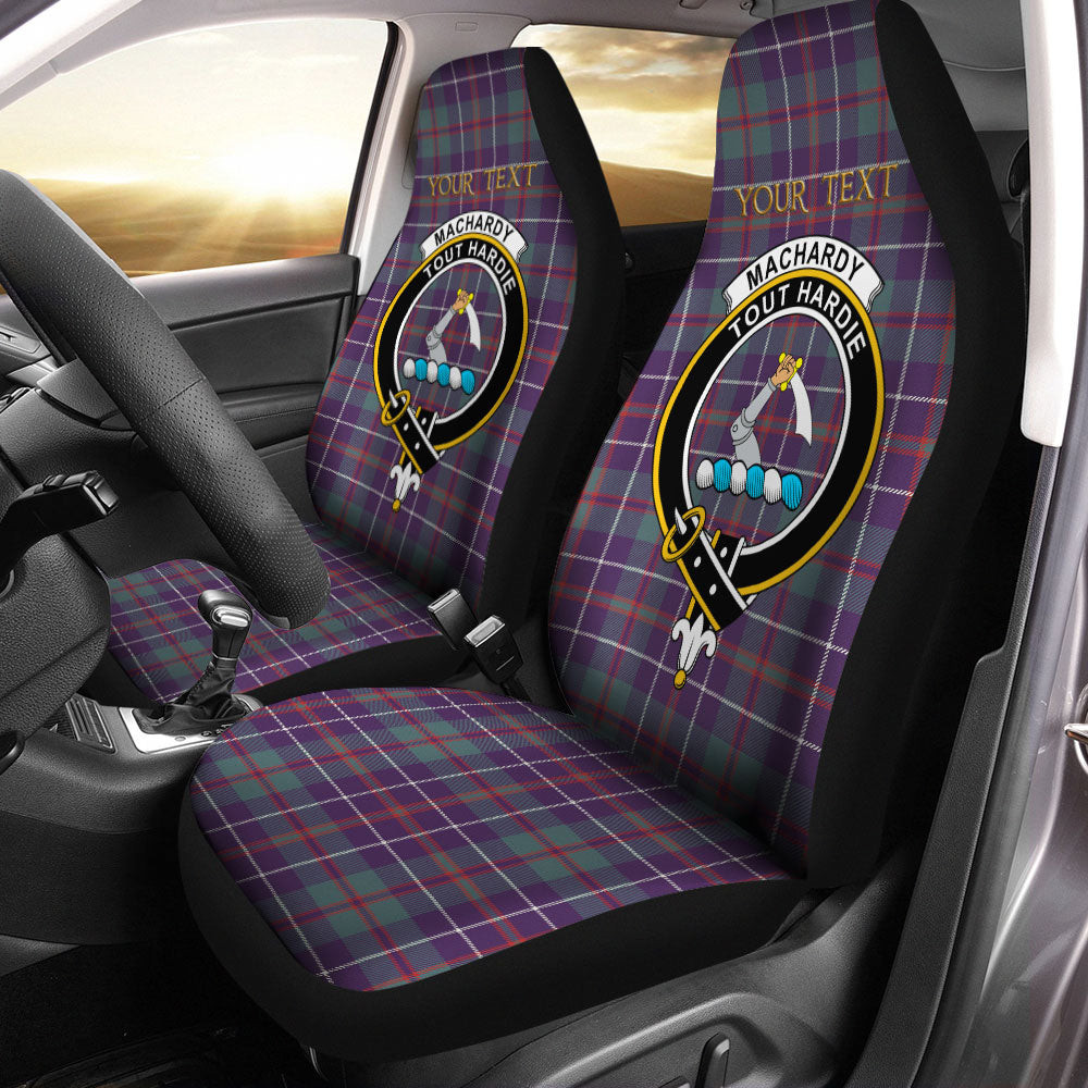 ScotsTee Shop Scottish MacHardy Weathered Clan Crest Tartan Car Seat Covers