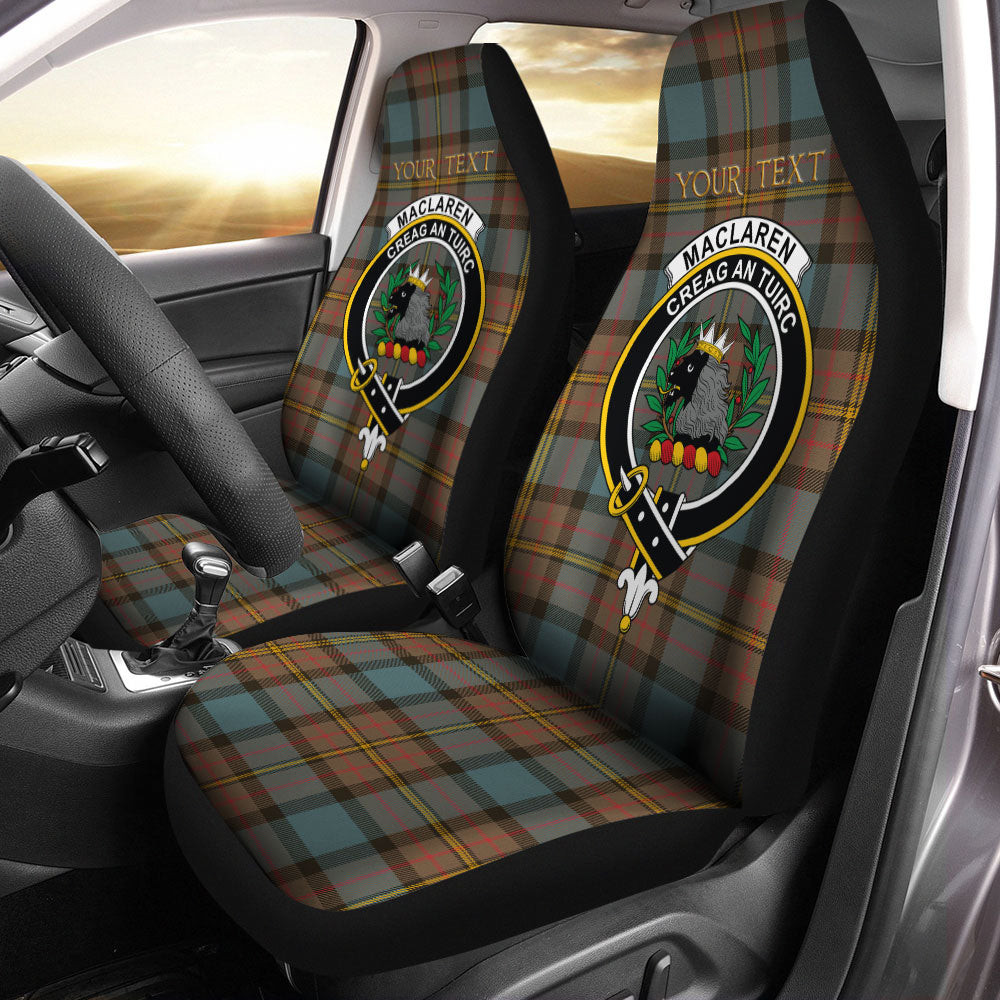 ScotsTee Shop Scottish MacLaren Weathered Clan Crest Tartan Car Seat Covers