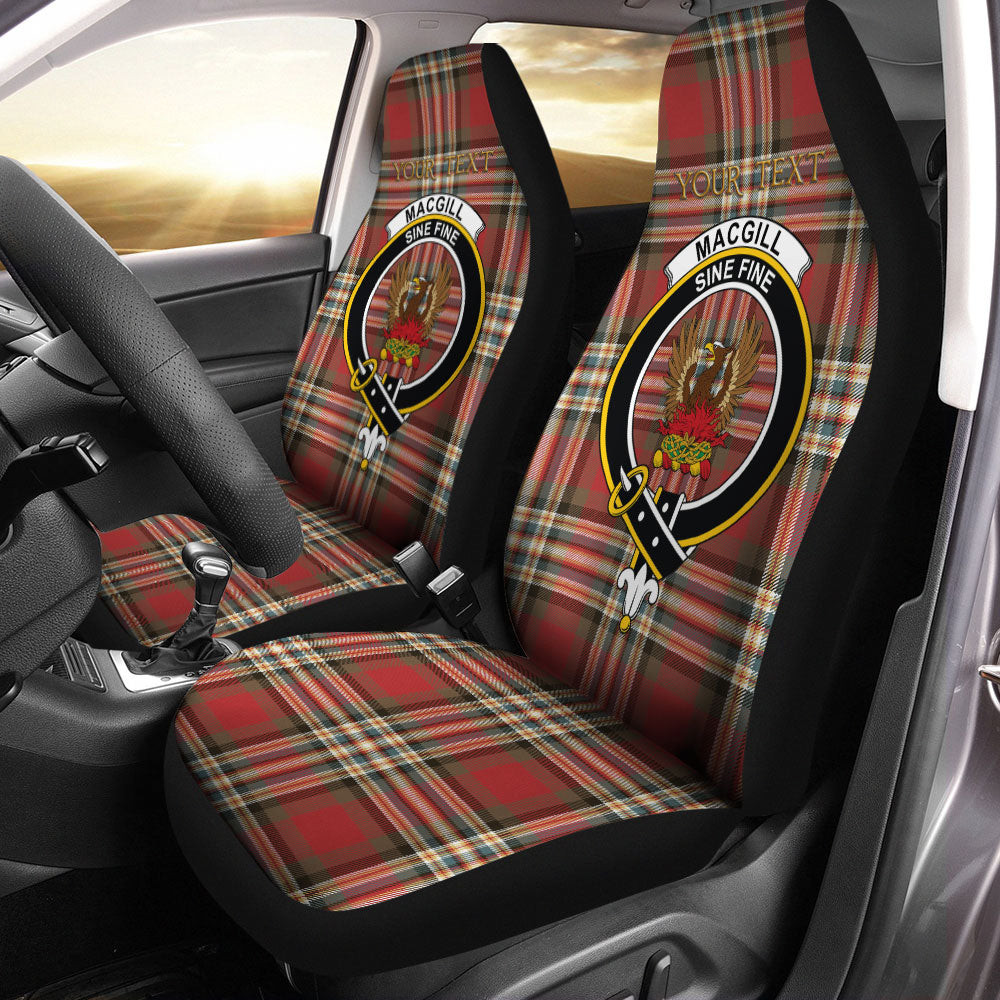 ScotsTee Shop Scottish MacGill Weathered Clan Crest Tartan Car Seat Covers