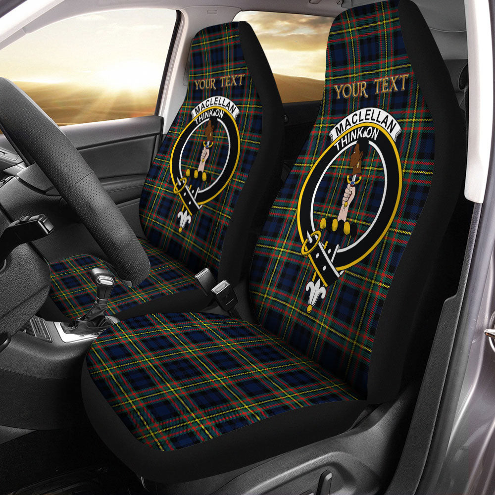 ScotsTee Shop Scottish MacLellan Modern Clan Crest Tartan Car Seat Covers