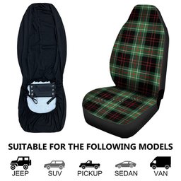 ScotsTee Shop Scottish MacDiarmid Modern Clan Crest Tartan Car Seat Covers