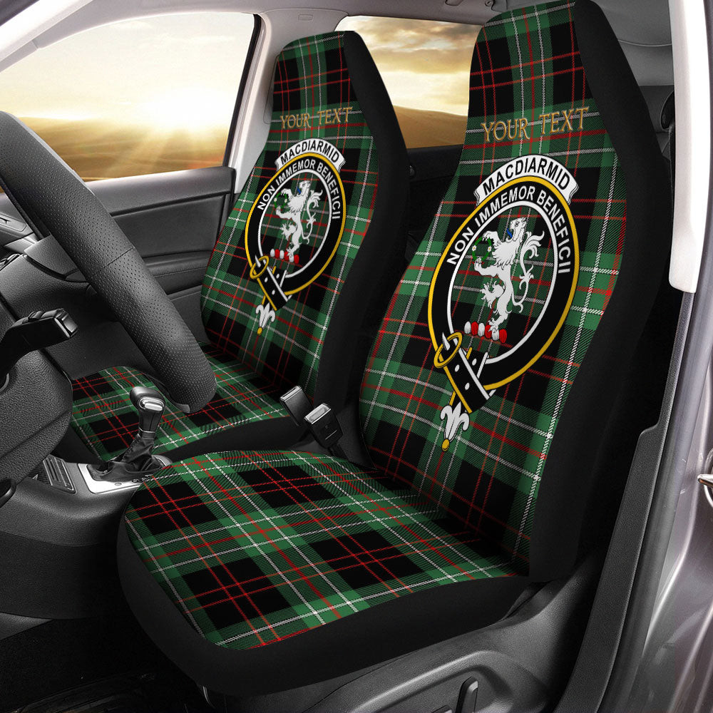 ScotsTee Shop Scottish MacDiarmid Modern Clan Crest Tartan Car Seat Covers