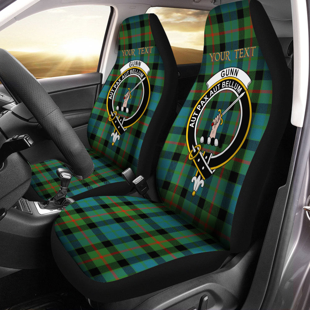 ScotsTee Shop Scottish Gunn Ancient Clan Crest Tartan Car Seat Covers