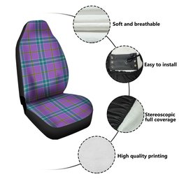ScotsTee Shop Scottish Jackson Ancient Clan Crest Tartan Car Seat Covers