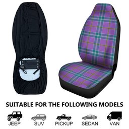 ScotsTee Shop Scottish Jackson Ancient Clan Crest Tartan Car Seat Covers