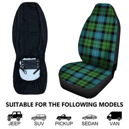ScotsTee Shop Scottish MacKirdy Ancient Clan Crest Tartan Car Seat Covers