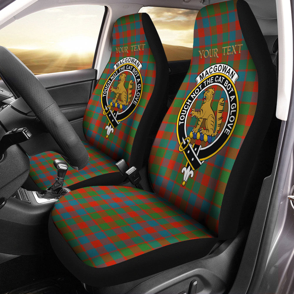 ScotsTee Shop Scottish MacGowan (Gow) Ancient Clan Crest Tartan Car Seat Covers
