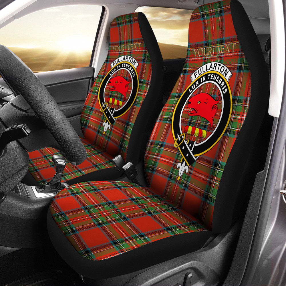 ScotsTee Shop Scottish Fullarton Clan Crest Tartan Car Seat Covers