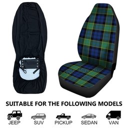 ScotsTee Shop Scottish Hogarth Modern Clan Crest Tartan Car Seat Covers