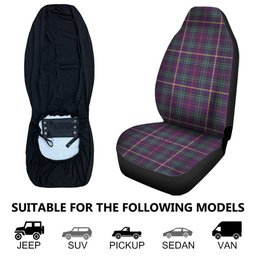 ScotsTee Shop Scottish MacAinsh Weathered Clan Crest Tartan Car Seat Covers