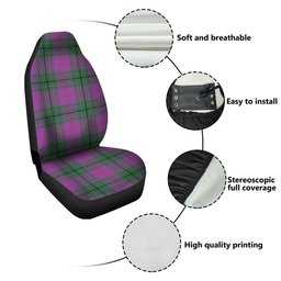 ScotsTee Shop Scottish Hutton Ancient Clan Crest Tartan Car Seat Covers