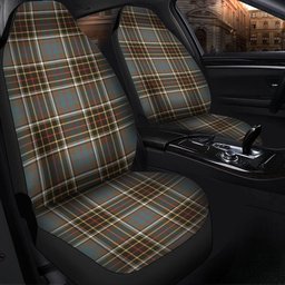 ScotsTee Shop Scottish Hislop #2 Weathered Clan Crest Tartan Car Seat Covers