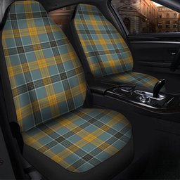 ScotsTee Shop Scottish Laing (Lang) Weathered Clan Crest Tartan Car Seat Covers