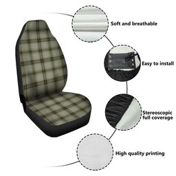 ScotsTee Shop Scottish MacIver Weathered Clan Crest Tartan Car Seat Covers
