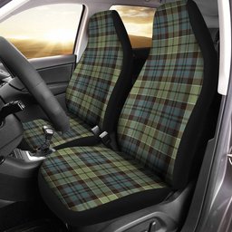 ScotsTee Shop Scottish MacIsaac Weathered Clan Crest Tartan Car Seat Covers