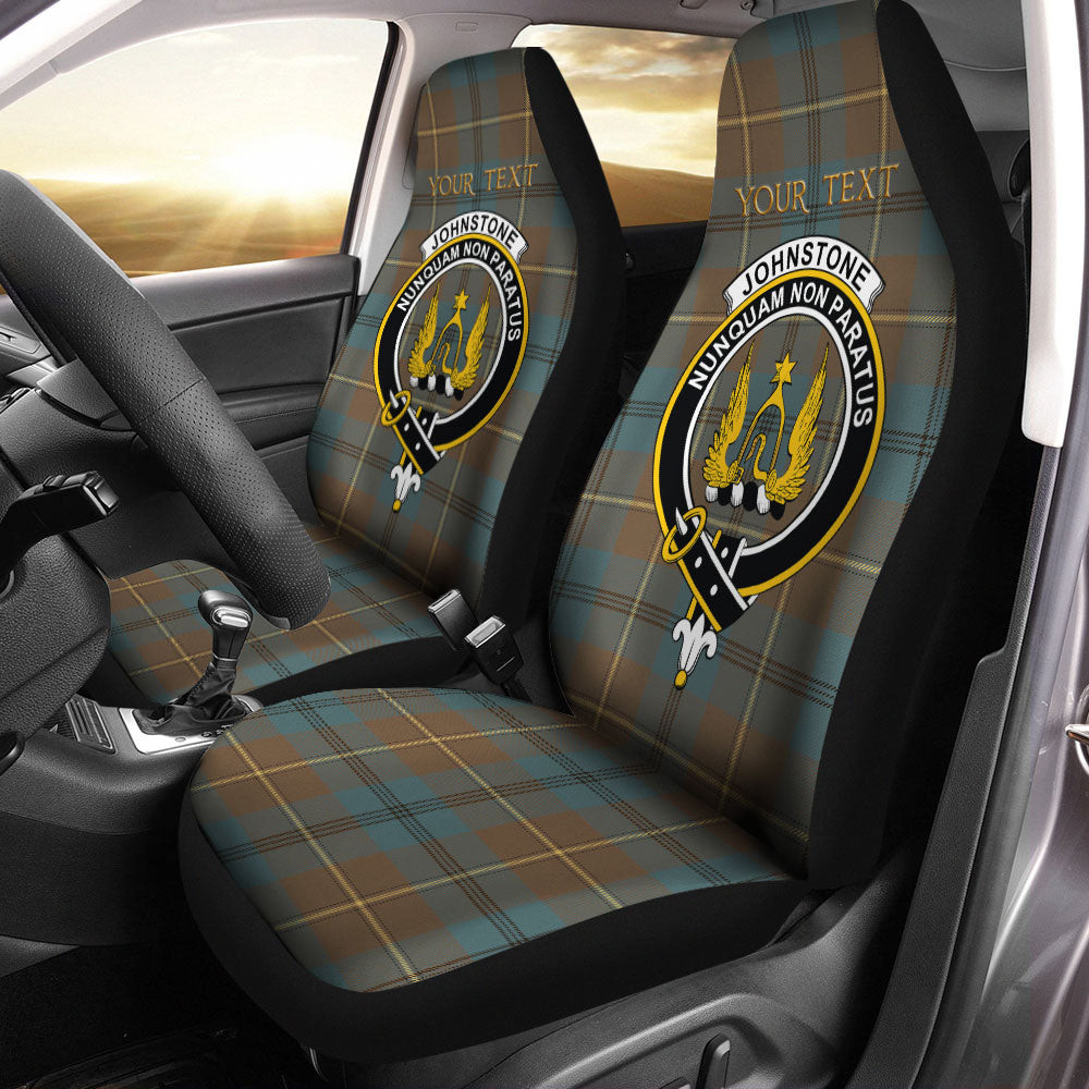 ScotsTee Shop Scottish Johnstone (Johnson) Weathered Clan Crest Tartan Car Seat Covers
