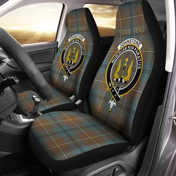ScotsTee Shop Scottish Johnstone (Johnson) Weathered Clan Crest Tartan Car Seat Covers