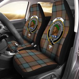 ScotsTee Shop Scottish Muir Weathered Clan Crest Tartan Car Seat Covers