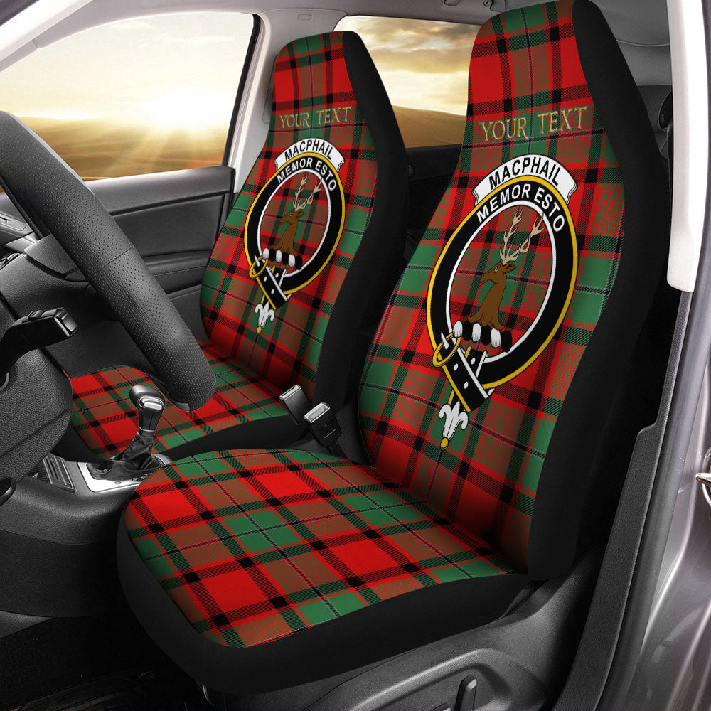 ScotsTee Shop Scottish MacPhail Modern Clan Crest Tartan Car Seat Covers