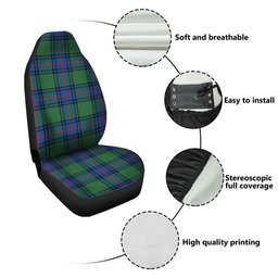 ScotsTee Shop Scottish Shaw Modern Clan Crest Tartan Car Seat Covers