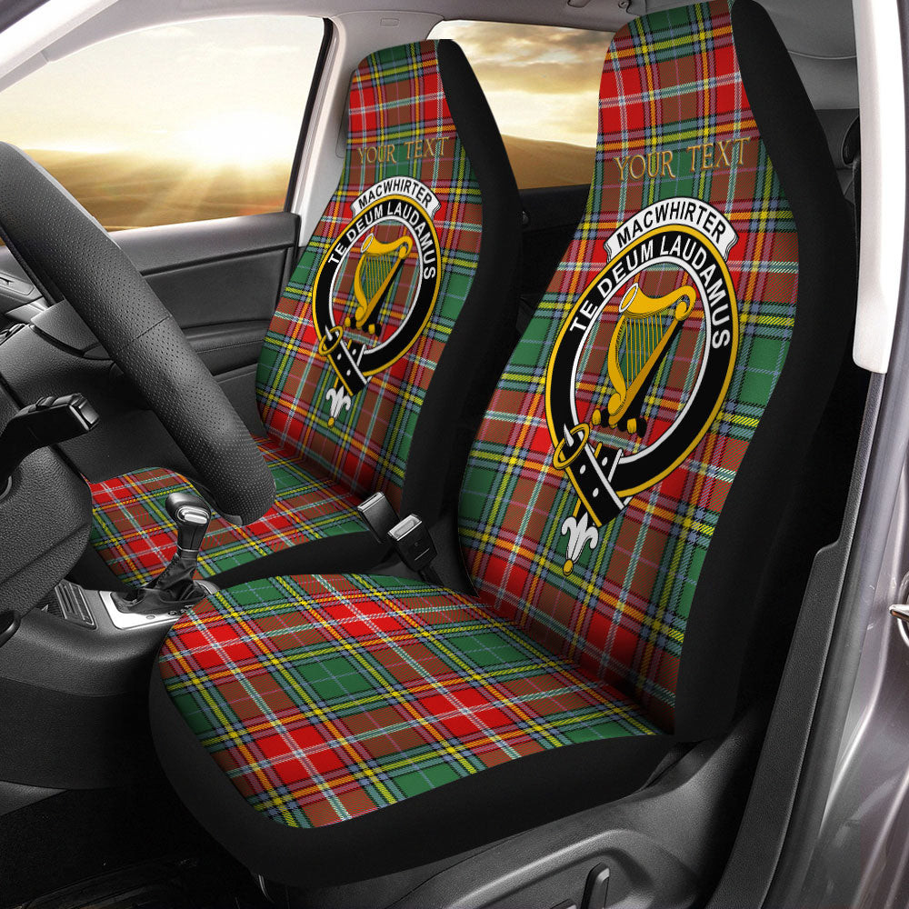 ScotsTee Shop Scottish MacWhirter Modern Clan Crest Tartan Car Seat Covers