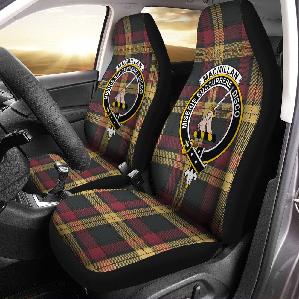 ScotsTee Shop Scottish MacMillan Weathered Clan Crest Tartan Car Seat Covers