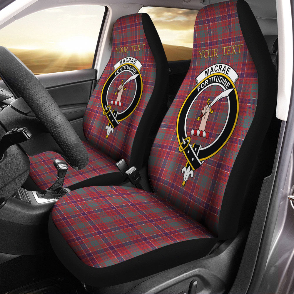 ScotsTee Shop Scottish MacRae Weathered Clan Crest Tartan Car Seat Covers