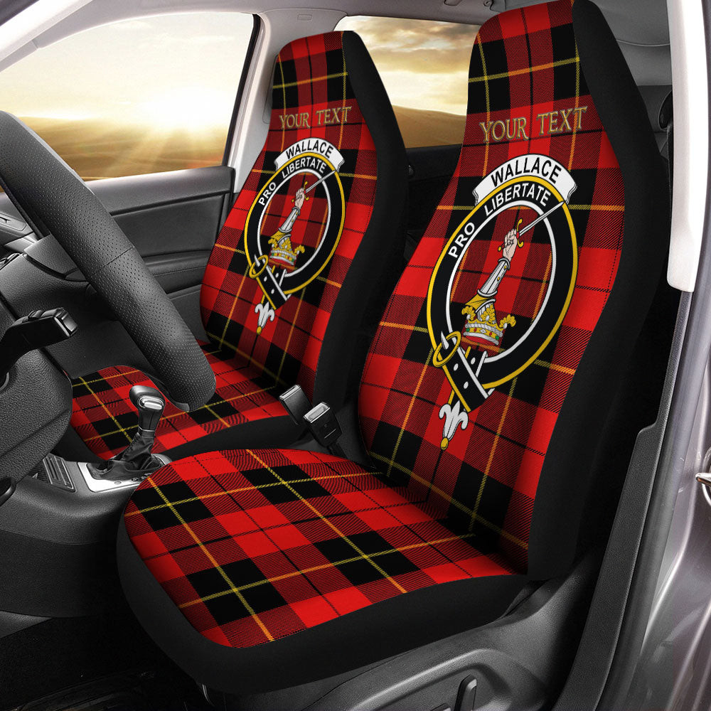 ScotsTee Shop Scottish Wallace (Wallas) Modern Clan Crest Tartan Car Seat Covers