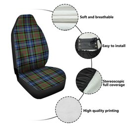 ScotsTee Shop Scottish Paisley Drennan (Drennan Drennan) Modern Clan Crest Tartan Car Seat Covers