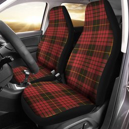 ScotsTee Shop Scottish MacQueen Weathered Clan Crest Tartan Car Seat Covers