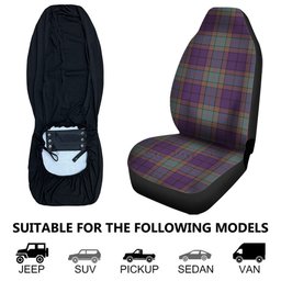 ScotsTee Shop Scottish Wardlaw Weathered Clan Crest Tartan Car Seat Covers