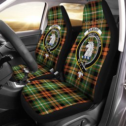 ScotsTee Shop Scottish Ramsay Orange Ancient Clan Crest Tartan Car Seat Covers