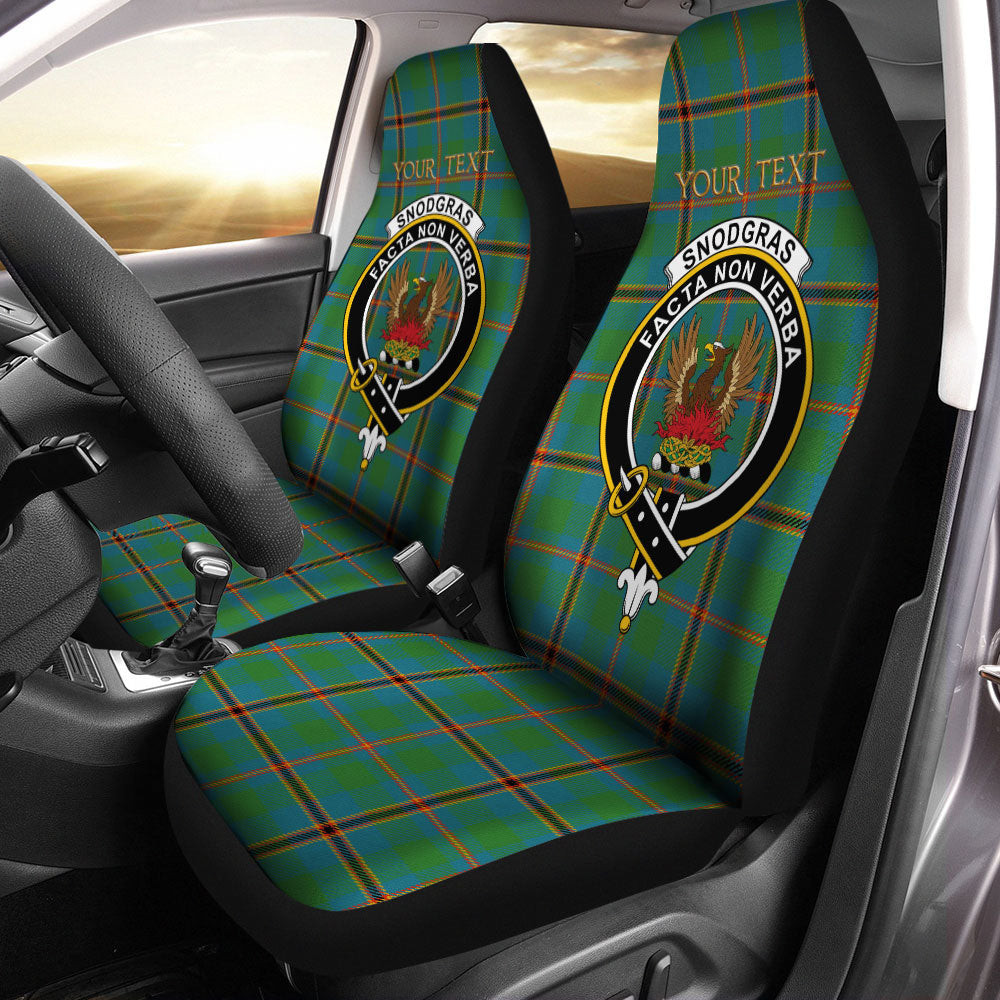 ScotsTee Shop Scottish Snodgrass Ancient Clan Crest Tartan Car Seat Covers