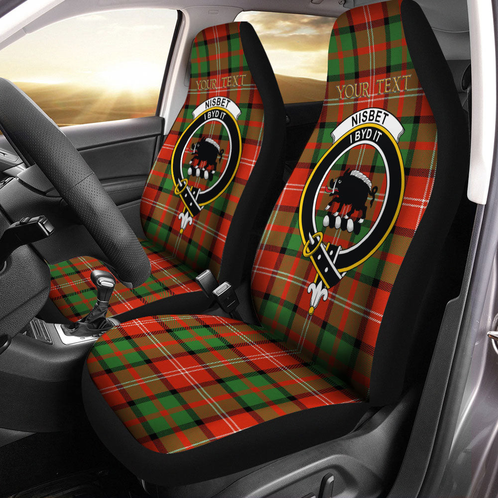 ScotsTee Shop Scottish Nisbet (Nisbit) Ancient Clan Crest Tartan Car Seat Covers