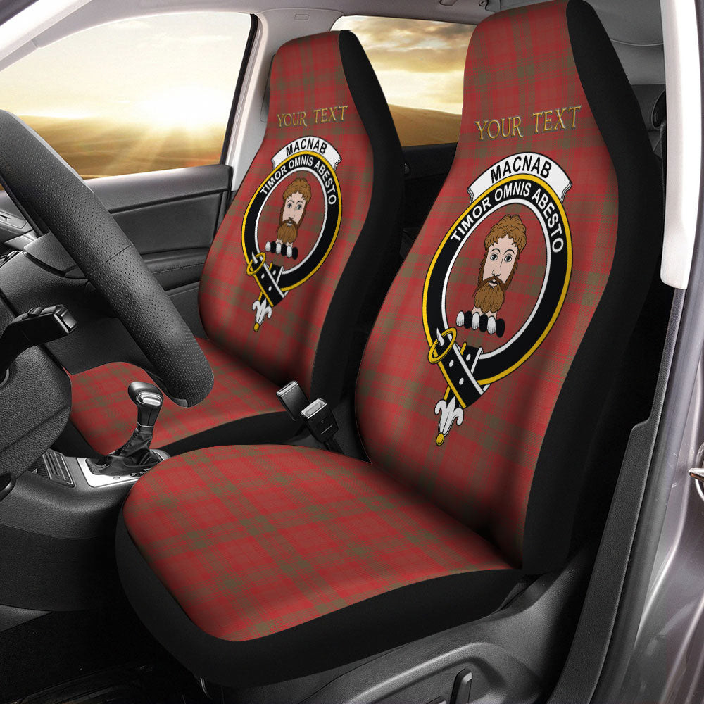 ScotsTee Shop Scottish MacNab Weathered Clan Crest Tartan Car Seat Covers