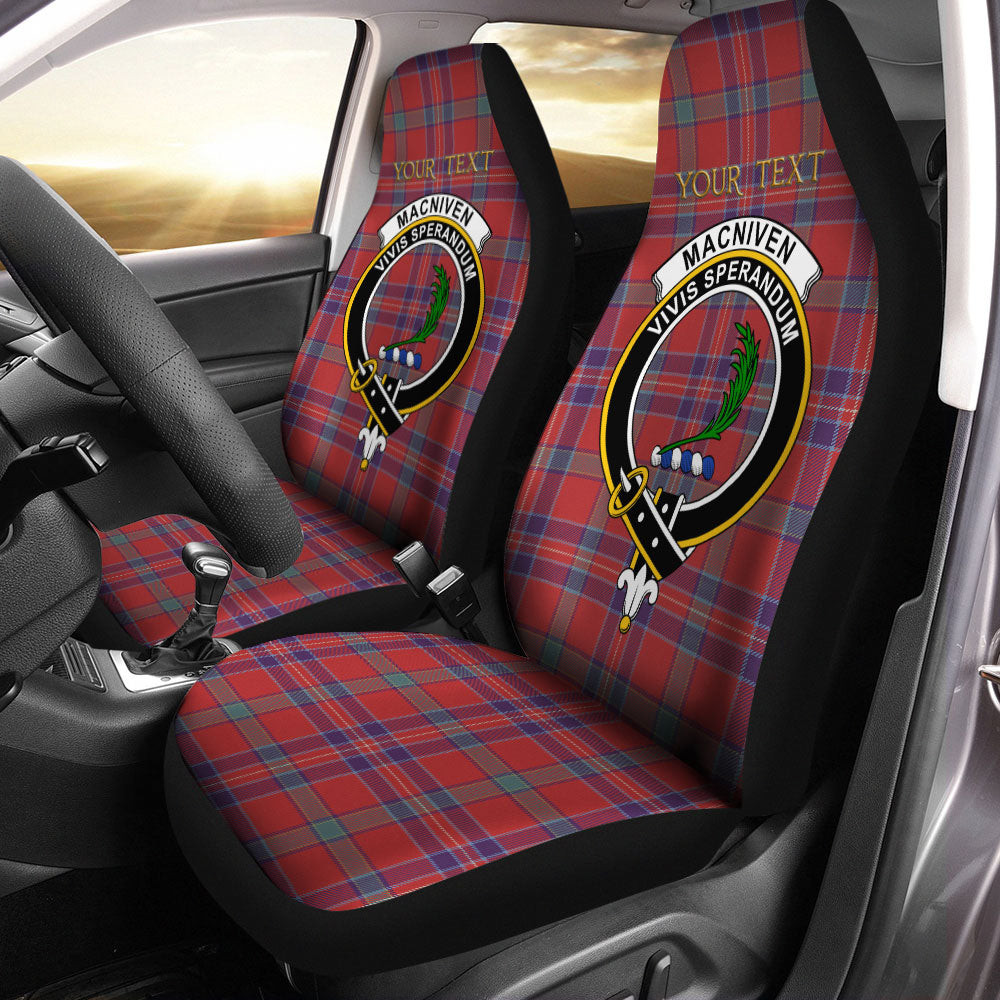 ScotsTee Shop Scottish MacNiven Weathered Clan Crest Tartan Car Seat Covers
