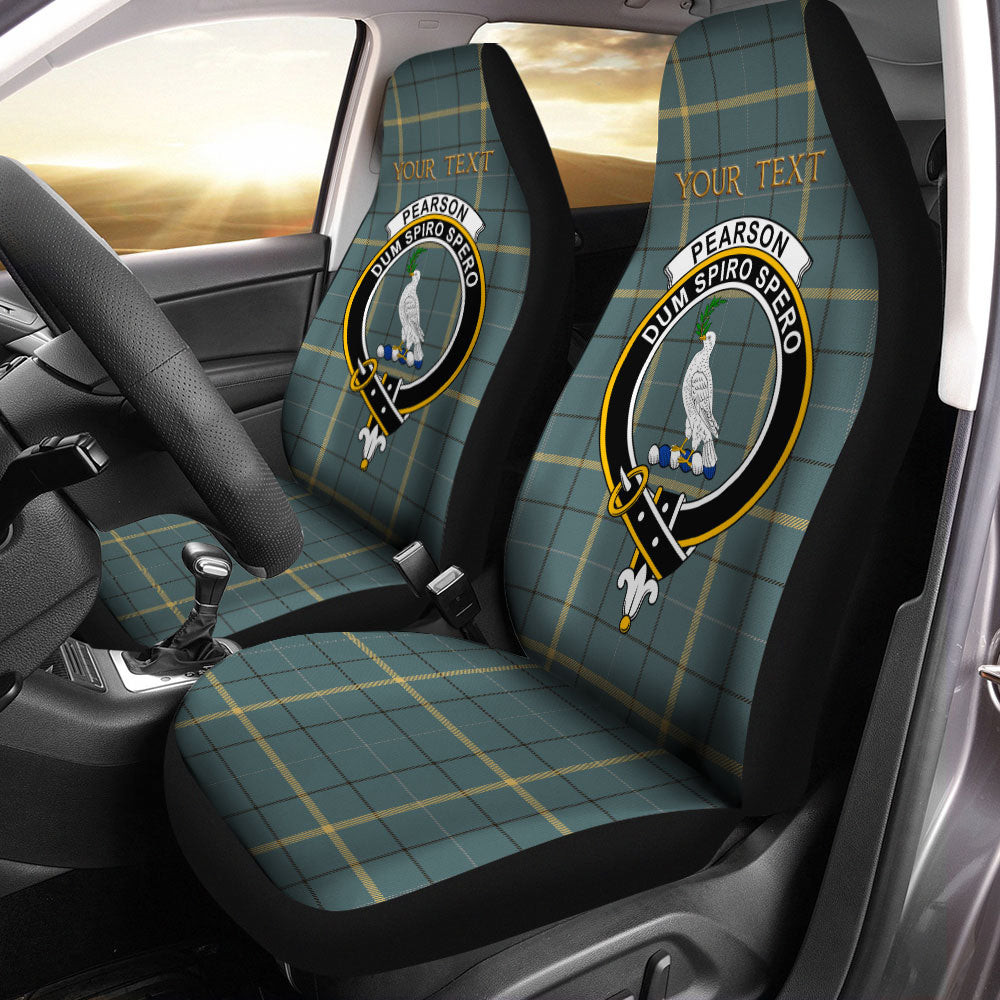 ScotsTee Shop Scottish Pearson Weathered Clan Crest Tartan Car Seat Covers