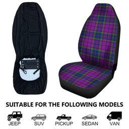 ScotsTee Shop Scottish Wardlaw Modern Clan Crest Tartan Car Seat Covers