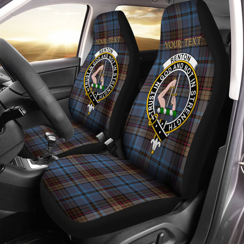 ScotsTee Shop Scottish Renton Modern Clan Crest Tartan Car Seat Covers