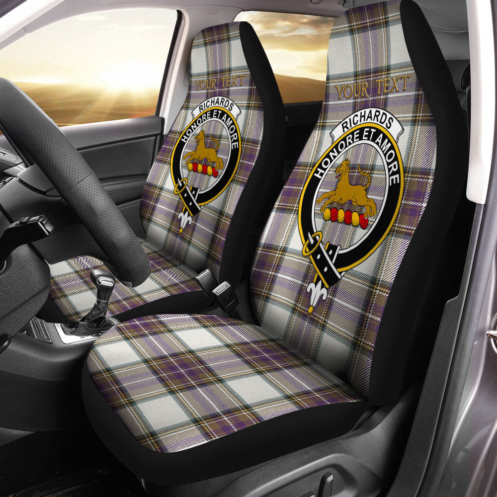 ScotsTee Shop Scottish Richards (Pritchard) Weathered Clan Crest Tartan Car Seat Covers