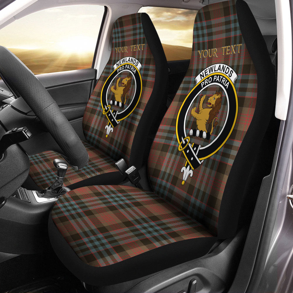 ScotsTee Shop Scottish Newlands (Walker Newlands) Weathered Clan Crest Tartan Car Seat Covers