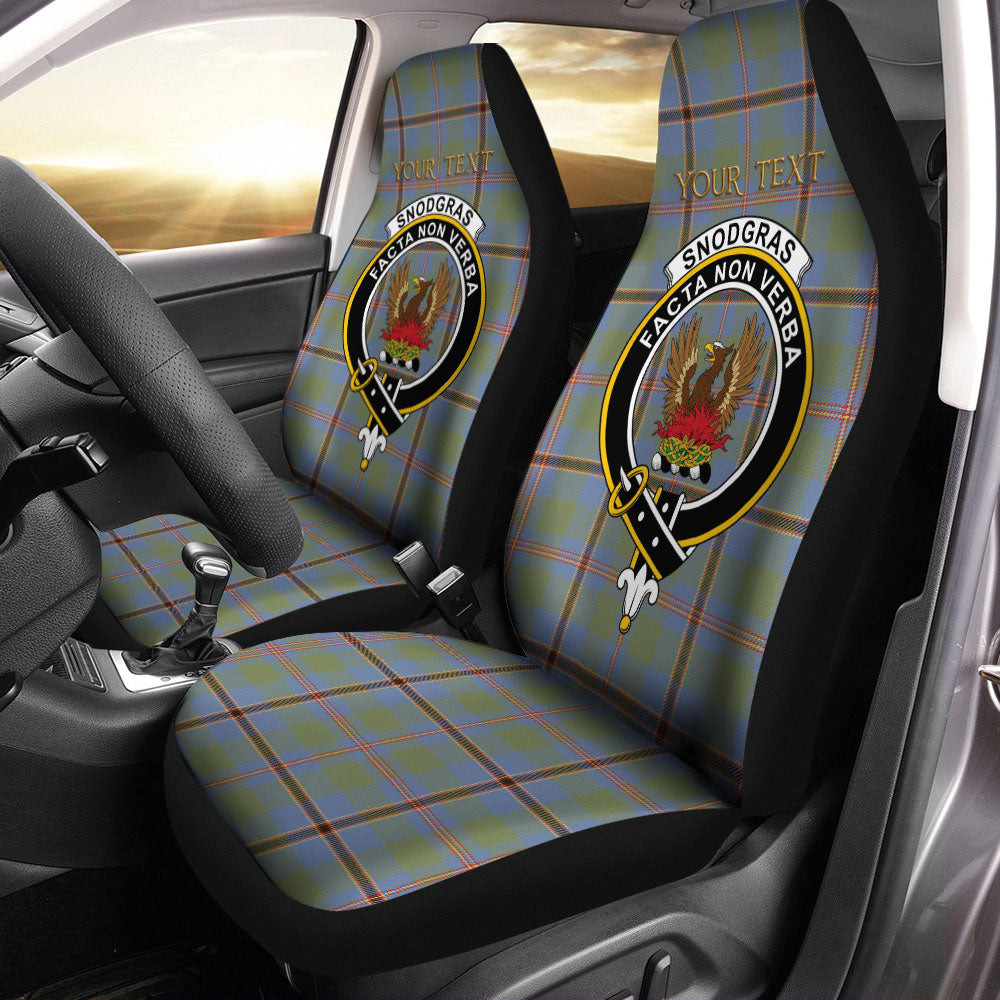 ScotsTee Shop Scottish Snodgrass Weathered Clan Crest Tartan Car Seat Covers