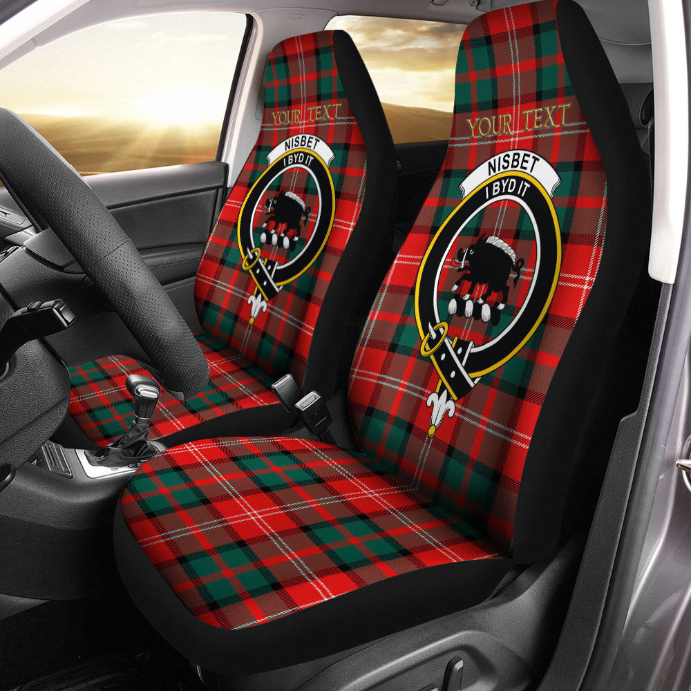 ScotsTee Shop Scottish Nisbet (Nisbit) Modern Clan Crest Tartan Car Seat Covers