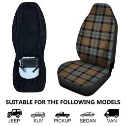 ScotsTee Shop Scottish Tait Weathered Clan Crest Tartan Car Seat Covers